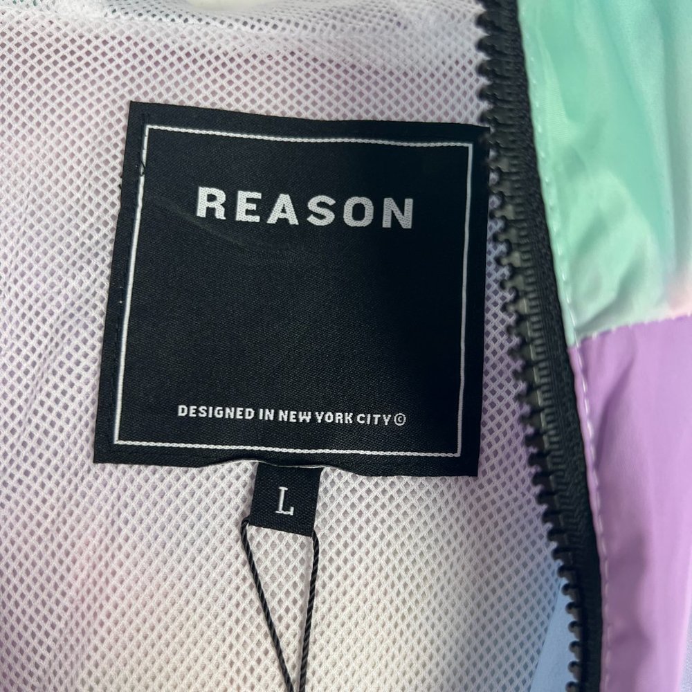 NWT Reason Brand Pullover Anorak Windbreaker Hooded Size Large L NEW D2401 - Picture 10 of 16